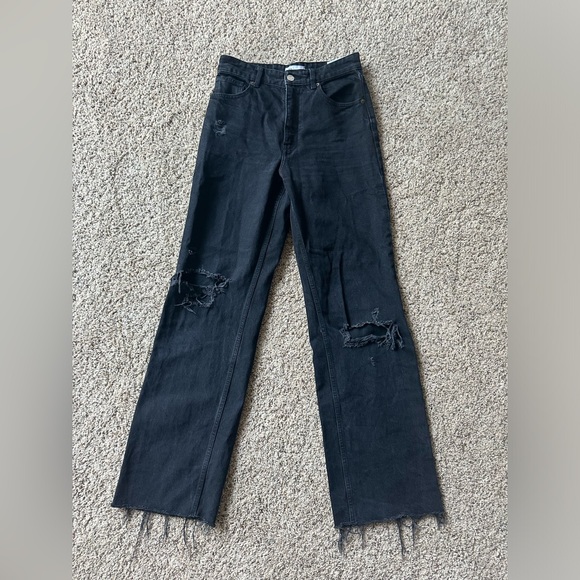 Ripped wide leg jeans-size 6 - Picture 2 of 6